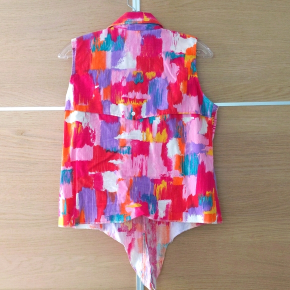 Snap cropped shirt, size S - Picture 5 of 7